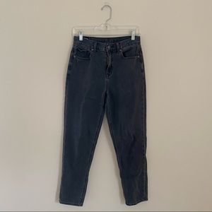 AMERICAN EAGLE Black High Waisted Mom Jeans